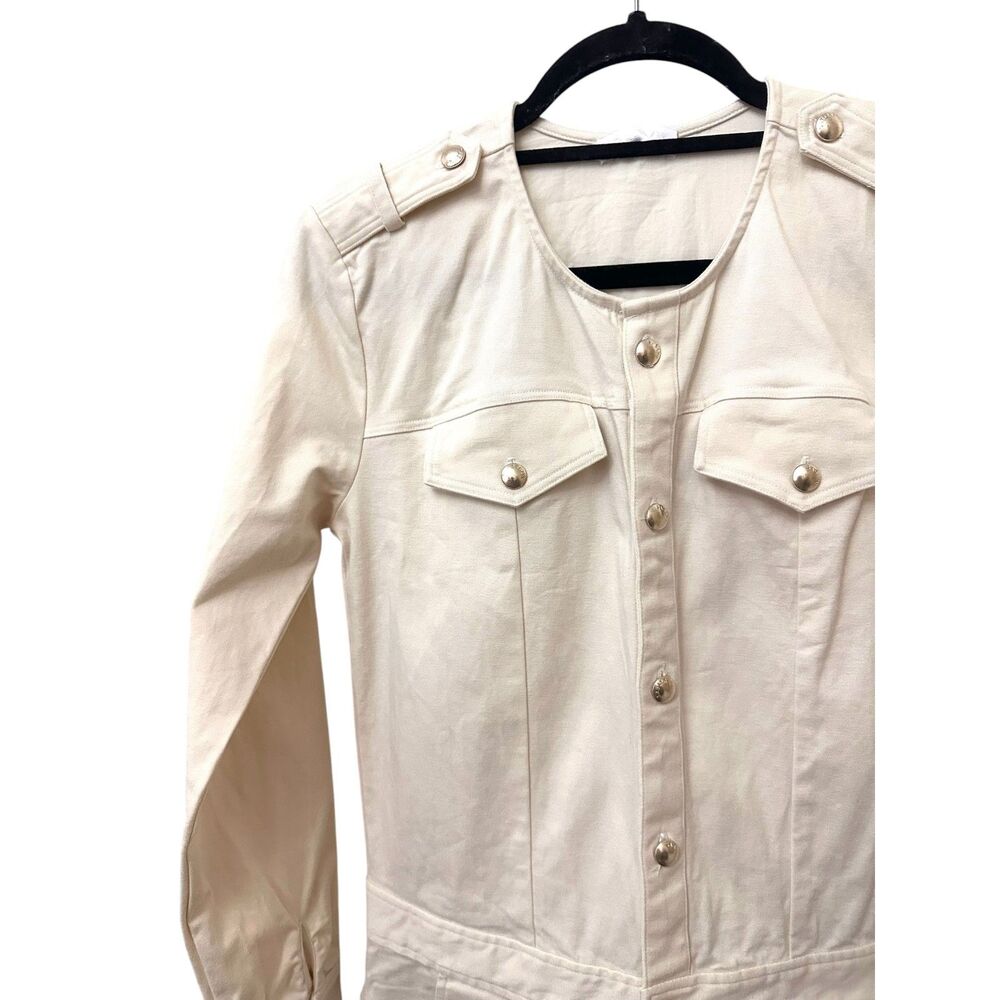 SABLYN Daniel Twill Nautical Jumpsuit White Small - Picture 4 of 7